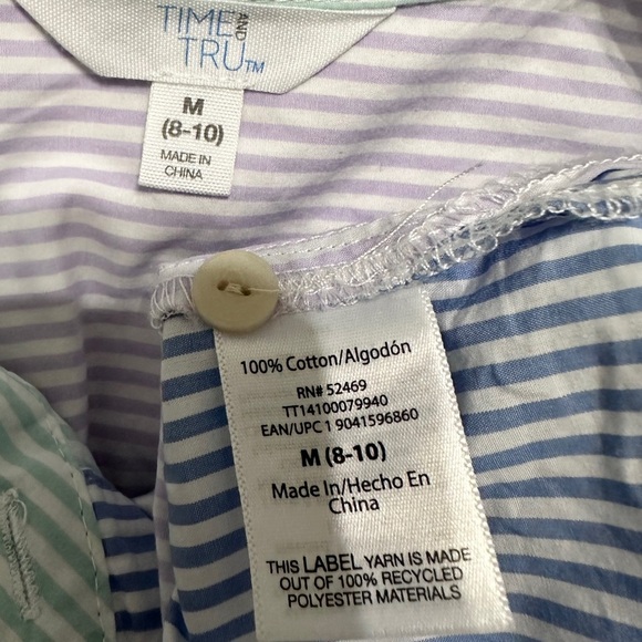 🛍️ Time & True 100% Cotton button down shirt Size M (8-10) - Picture 6 of 6
